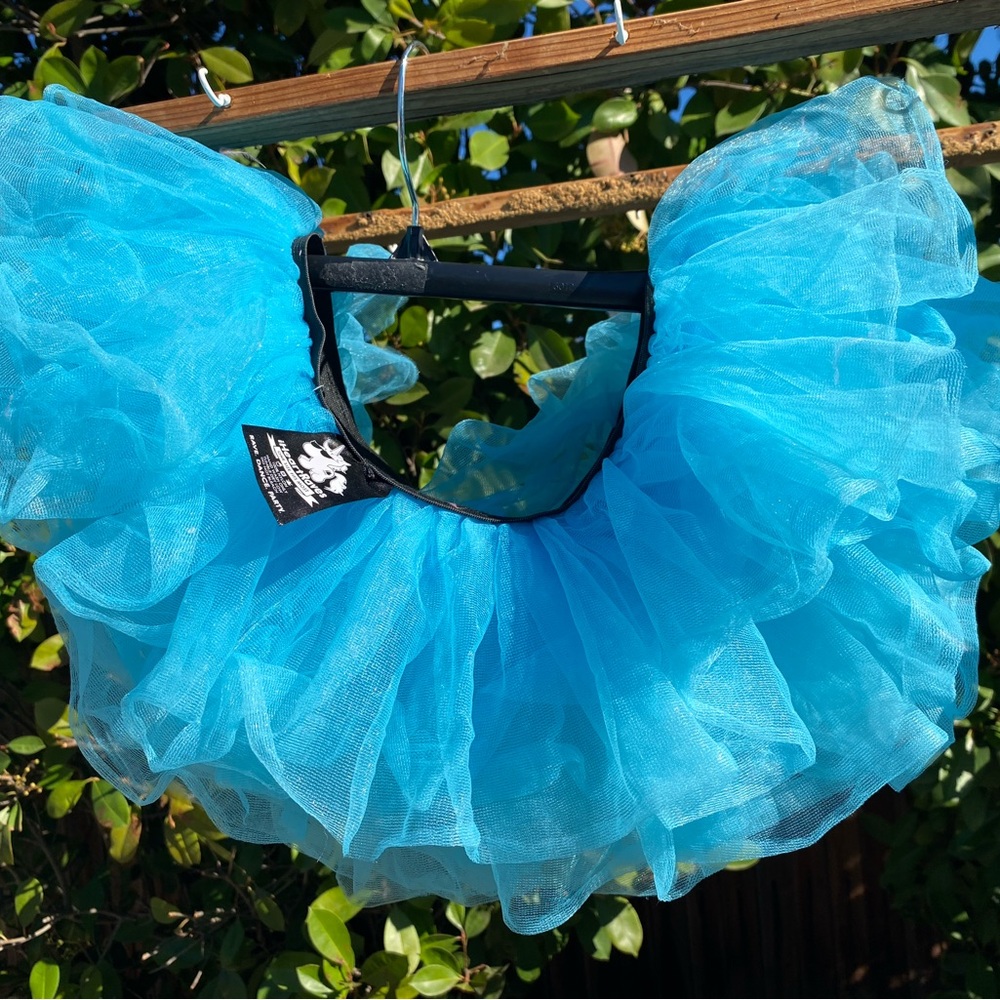 iHeartRaves Blue Mini Skirt - Picture 1 of 1